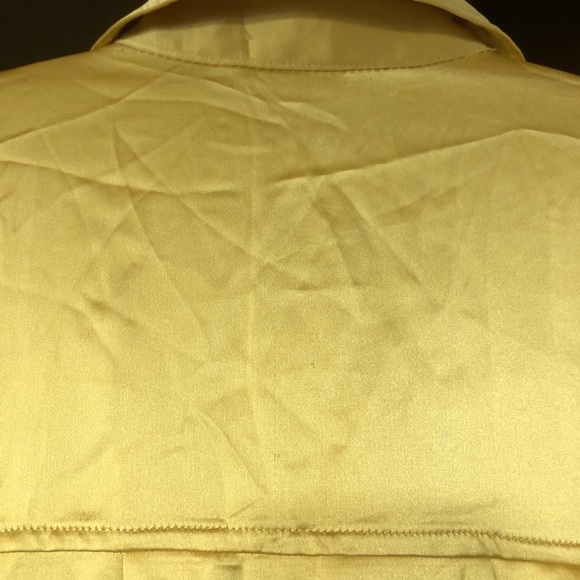 Zara Glod Satin Effect Shirt - Picture 7 of 13